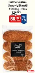 UNLÜX GURME SUSAMLI SANDVİÇ EKMEĞİ 4X100 G UNLÜX GURME SUSAMLI SANDVİÇ EKMEĞİ 4X100 G